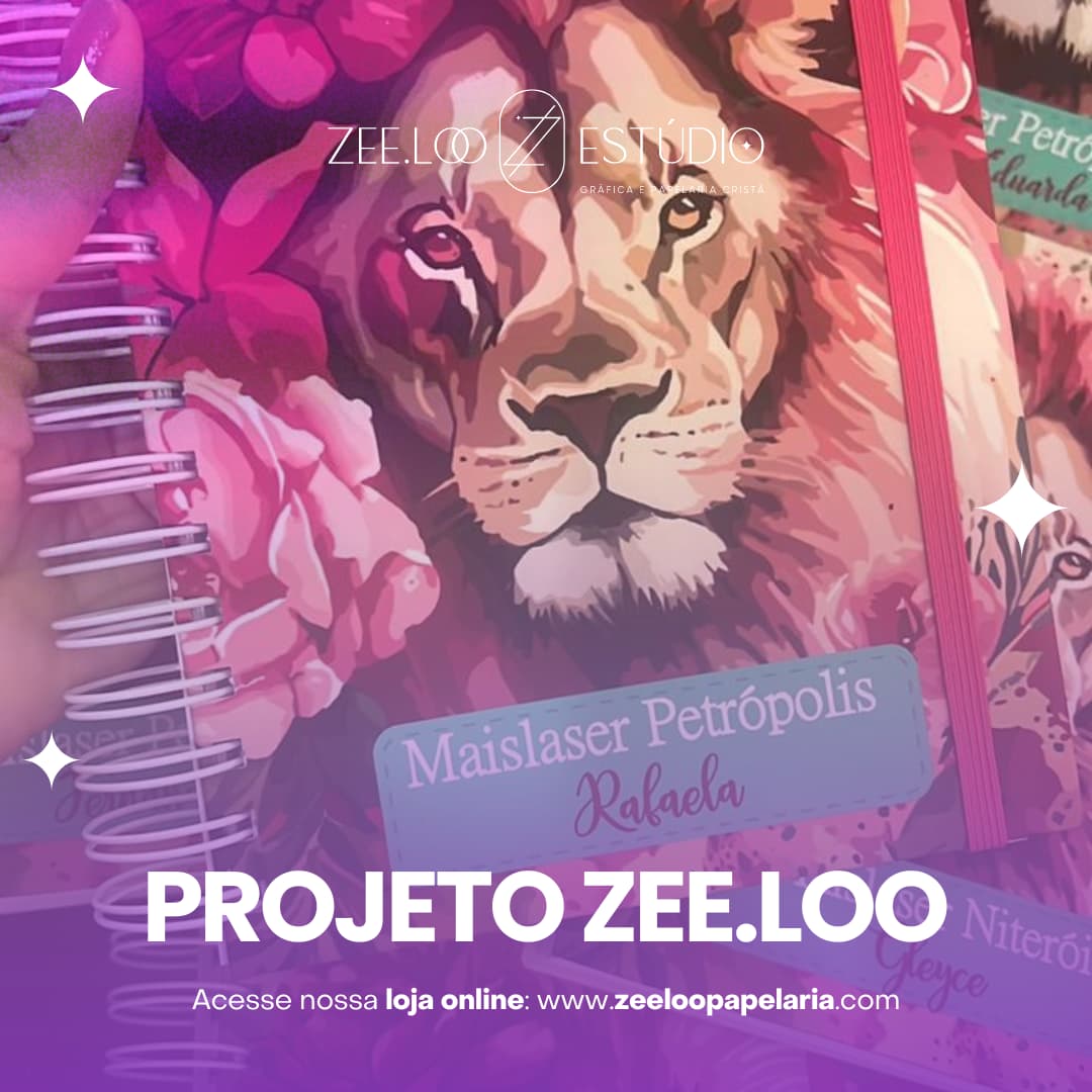 Agenda Personalizada Capa Ilustrativa Leão